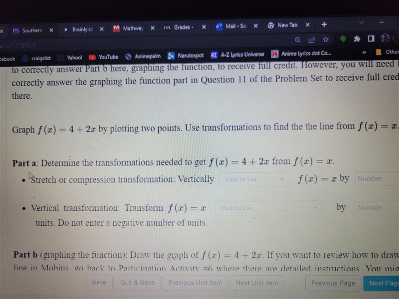 Determine the transformations needed to get f(x)= 4+2x from f(x)=x-example-1