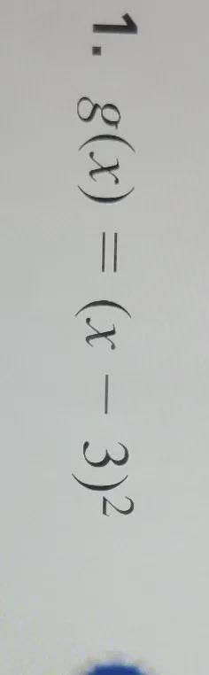 describe the transformation of f(x)= x2 represented by g. then graph each function-example-1