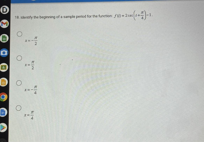 Identify the beginning of a sample period for the function-example-1