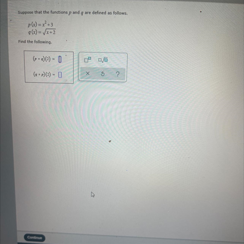 Suppose that the funcation p and q are defined as follows-example-1