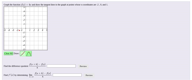 And draw the tangent lines to the graph at points whose x-coordinates are -2 , 0, and-example-1