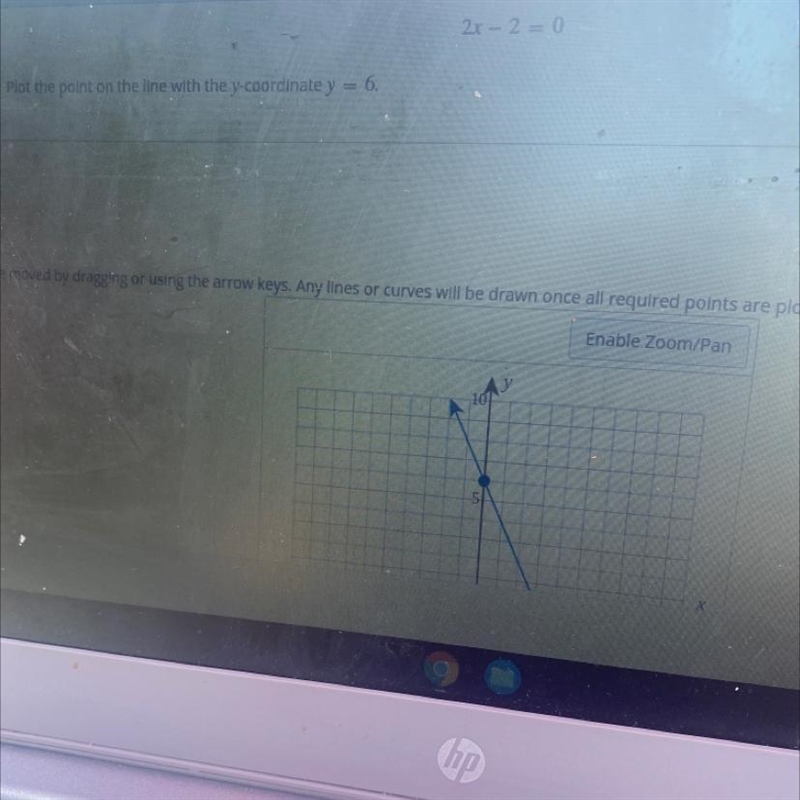 Plot the point on the line with the y- and y =6-example-1