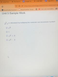 S rationalized by multiplying the numerator and denominator by what?-example-1