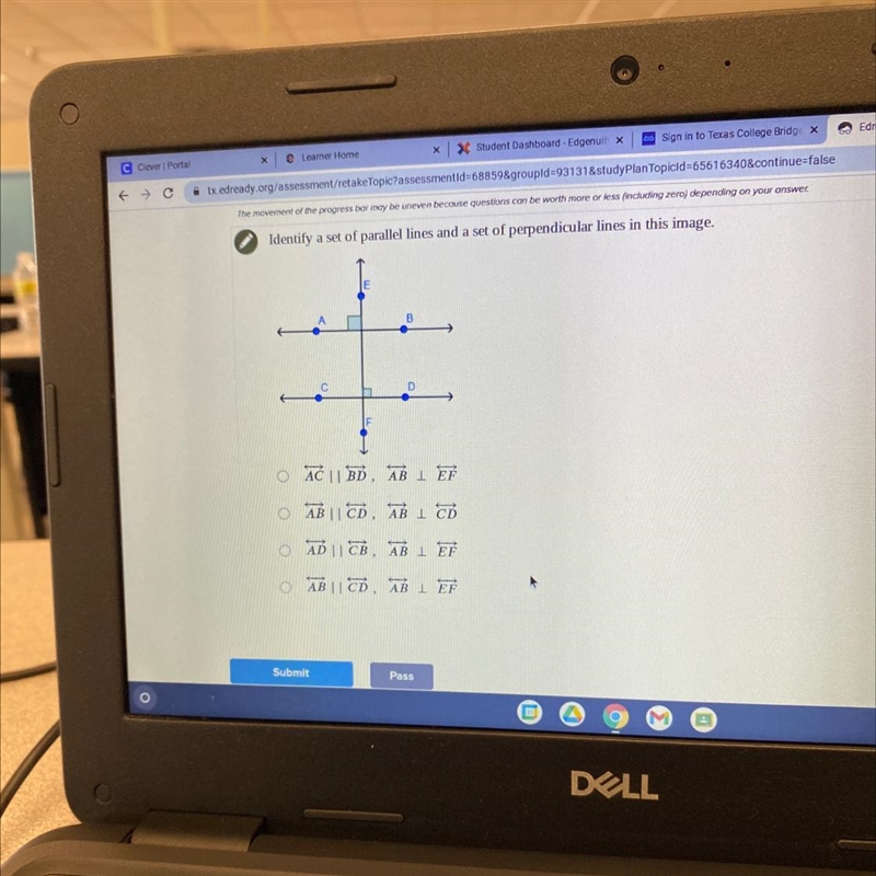 Identify a set of parallel lines-example-1