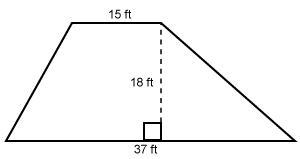 What is the area of this trapezoid? Enter your answer in the box. __ft²-example-1