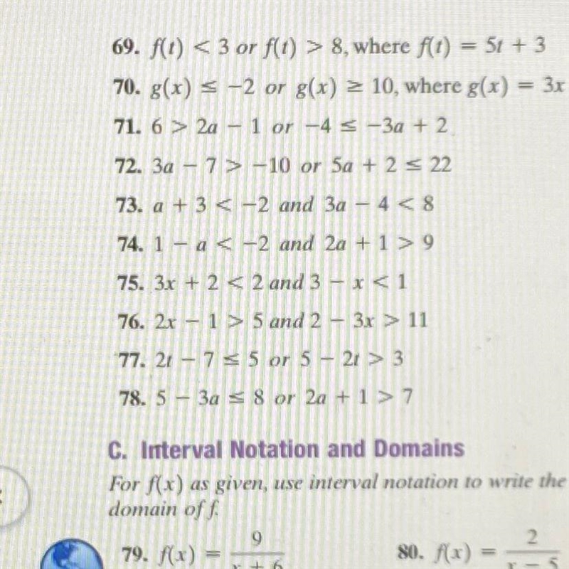 78: 5 - 3a >= 8 or 2a +1> 7-example-1