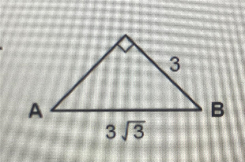 Find tan A and tan B for the following triangles. Enter answers as fractions in simplest-example-1