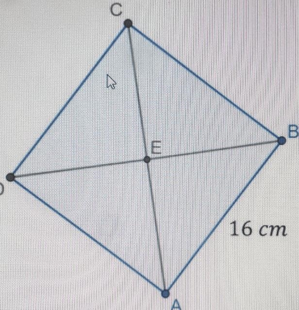 ABCD is a square and AB = 16 cm . What is the length of segment BD? Leave your answer-example-1