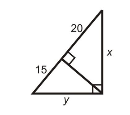 Use Geometric Mean to solve for the value of x. Leave your answer in SIMPLIFIED radical-example-1