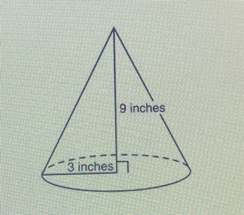 What is the volume of this cone in cubic inches-example-1