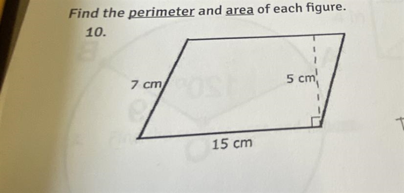 Find the perimeter and area of each figure.-example-1