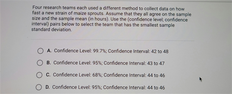 Four research teamed each used a different method to collect data on how fast a new-example-1