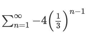 Consider the infinite geometric series (SEE IMAGE) In this image, the lower limit-example-1