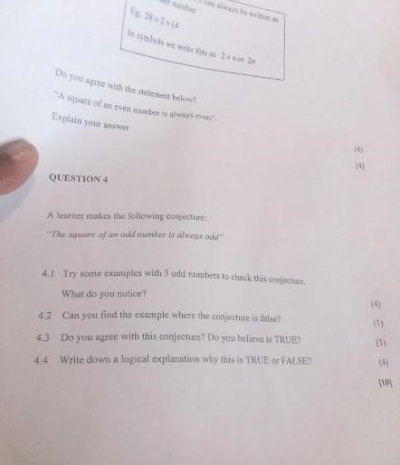 Is a square of an even number always even? In 1.2 you wrote the general term of sequences-example-3