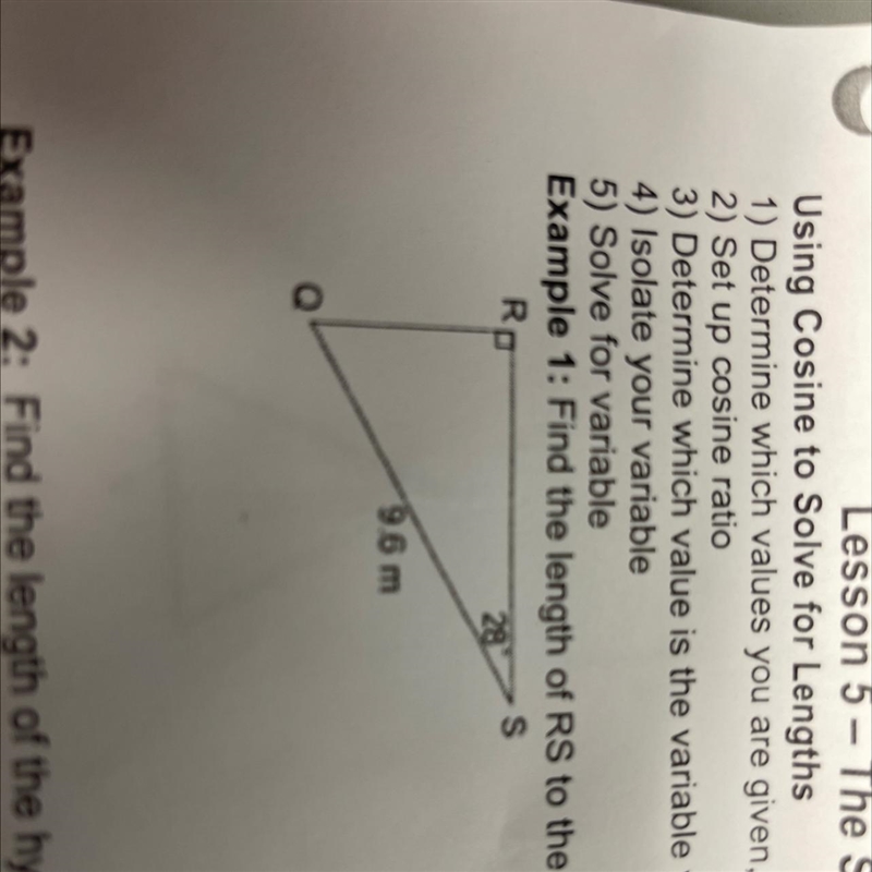 Find the length of RS to the nearest tenth of a meter-example-1