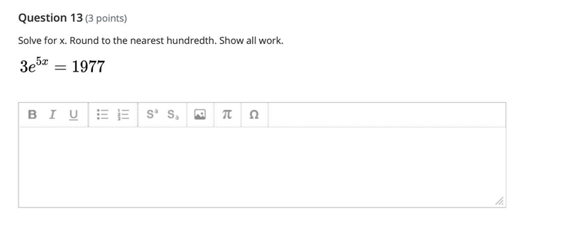 Solve for x. Round to the nearest hundredth. Show all work.-example-1