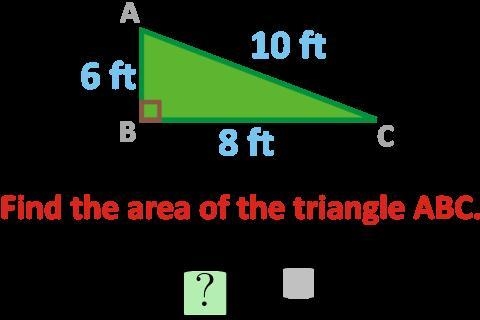 Find the area of the triangle ABC-example-1