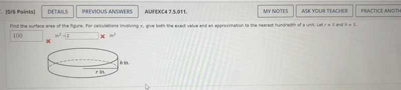 Find the surface area of the figure. For calculations involving π give both the exact-example-1