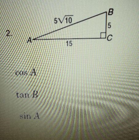 I can't find the cos of A tan of B or sin of A-example-1