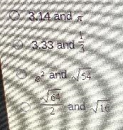 Finding an irrational number between which given pair of numbers supports the idea-example-1