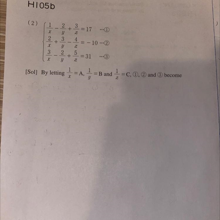 Use elimination method to solve the system of equations-example-1