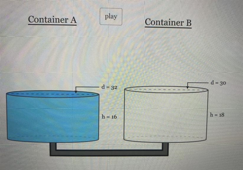 two containers designed to hold water are side by side, both in the shape of a cylinder-example-1