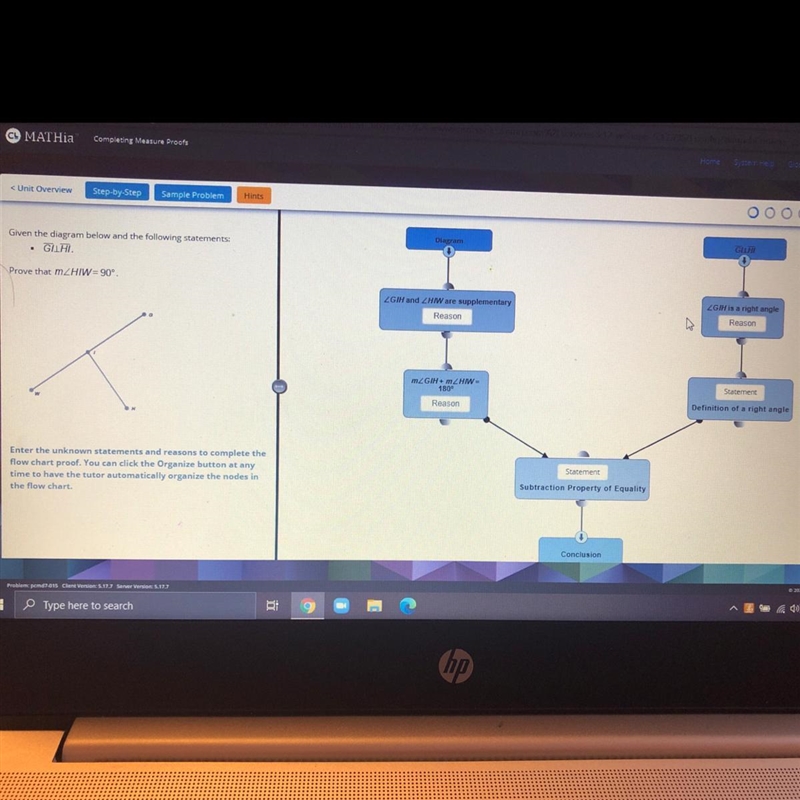 DiaporamGiven the diagram below and the following statements. GliProve that mZHIW-example-1