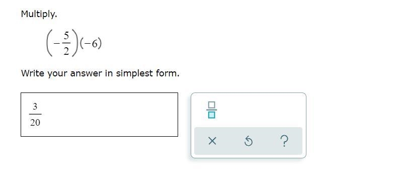 Is it 3/20 or 15, not sure?? it said simplest form let me know please, only correct-example-1