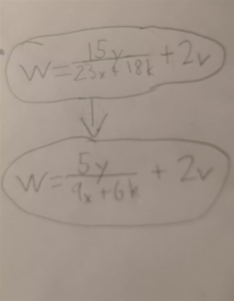 In the picture, the first answer circled is the original answer of the problem. My-example-1