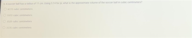 What is the approximate value of the soccer ball in cubic centimeters-example-1