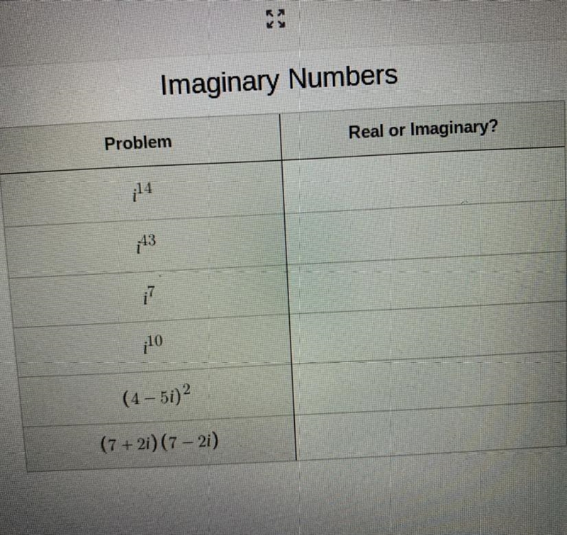 Are these problems real or imaginary?-example-1