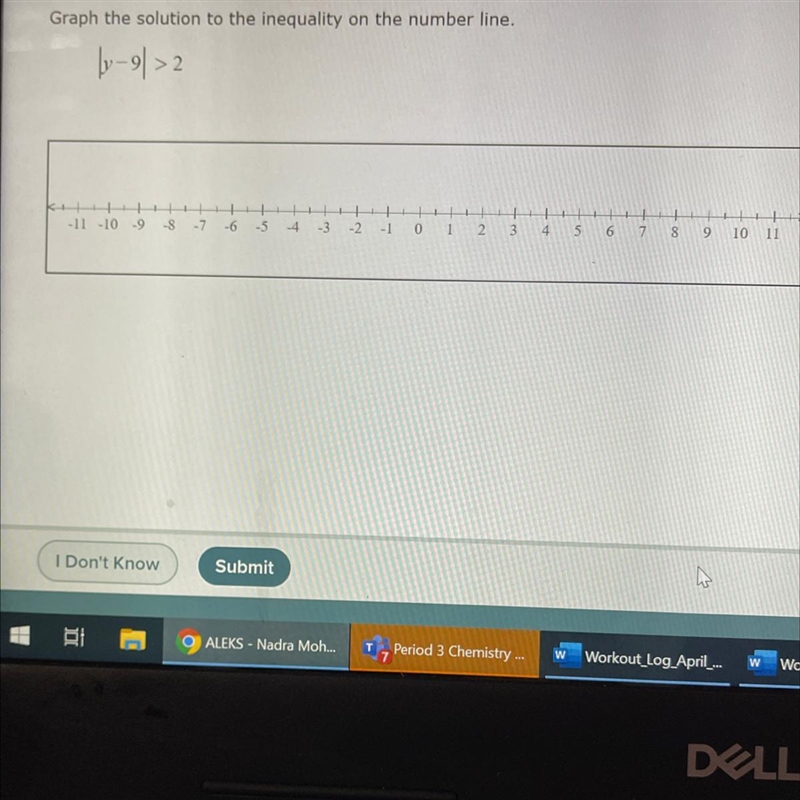 Graph the solution to the inequality on the number line.by-91>2-11-10 -9-8-7-6-5-4-3-2-10 12345 6 7 891011Х-example-1