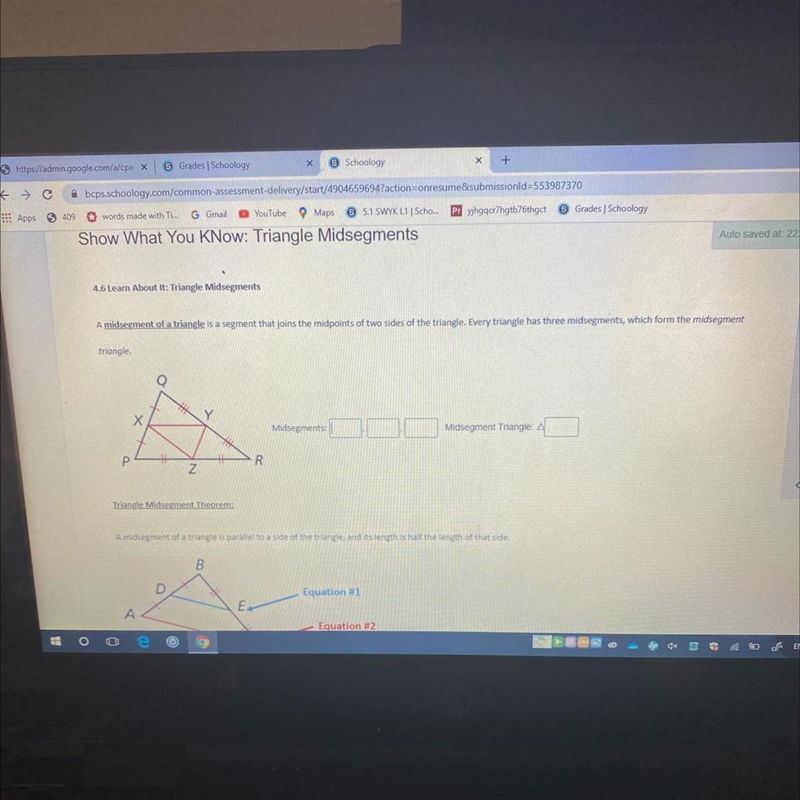 A midsegment of a triangle is a segment that joins the midpoints of two sides of the-example-1