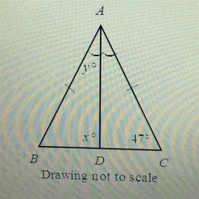 PLEASE HELP! Find the values of x and y.-example-1