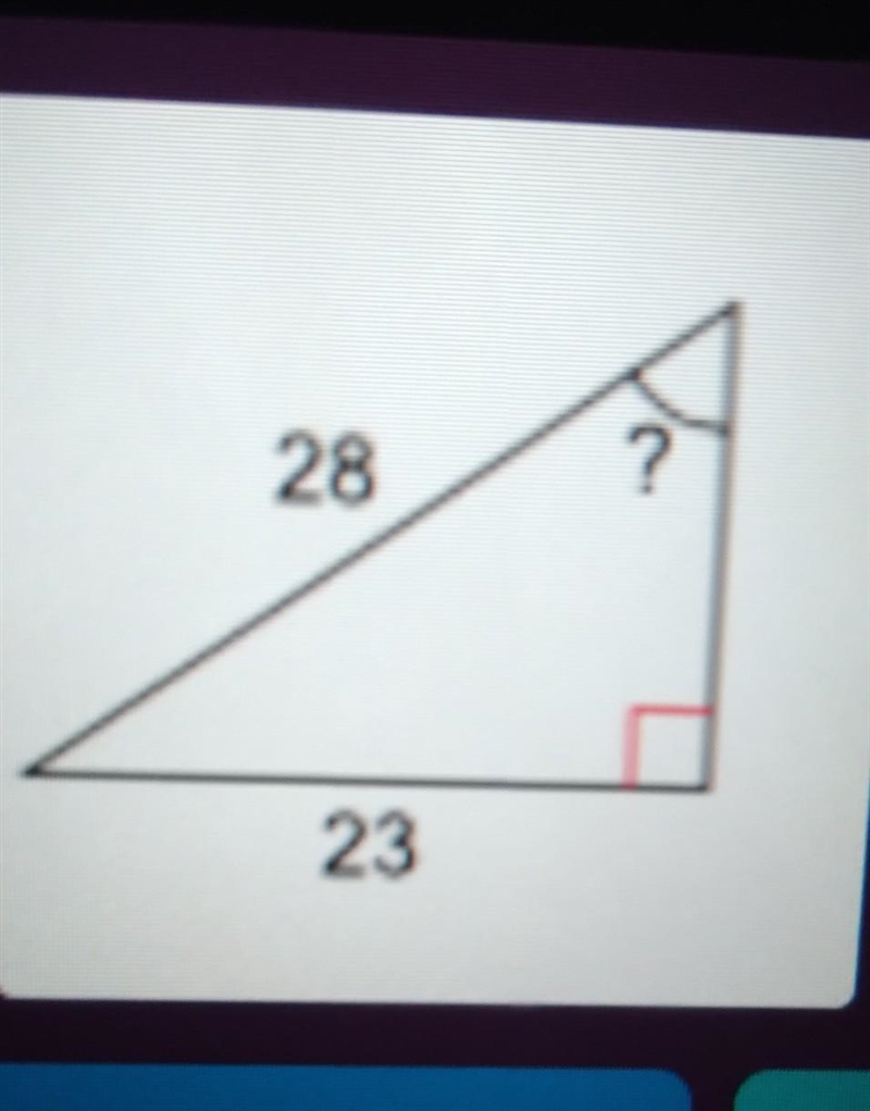 How long is the hypotenuse of this right triangle?28 519023-example-1