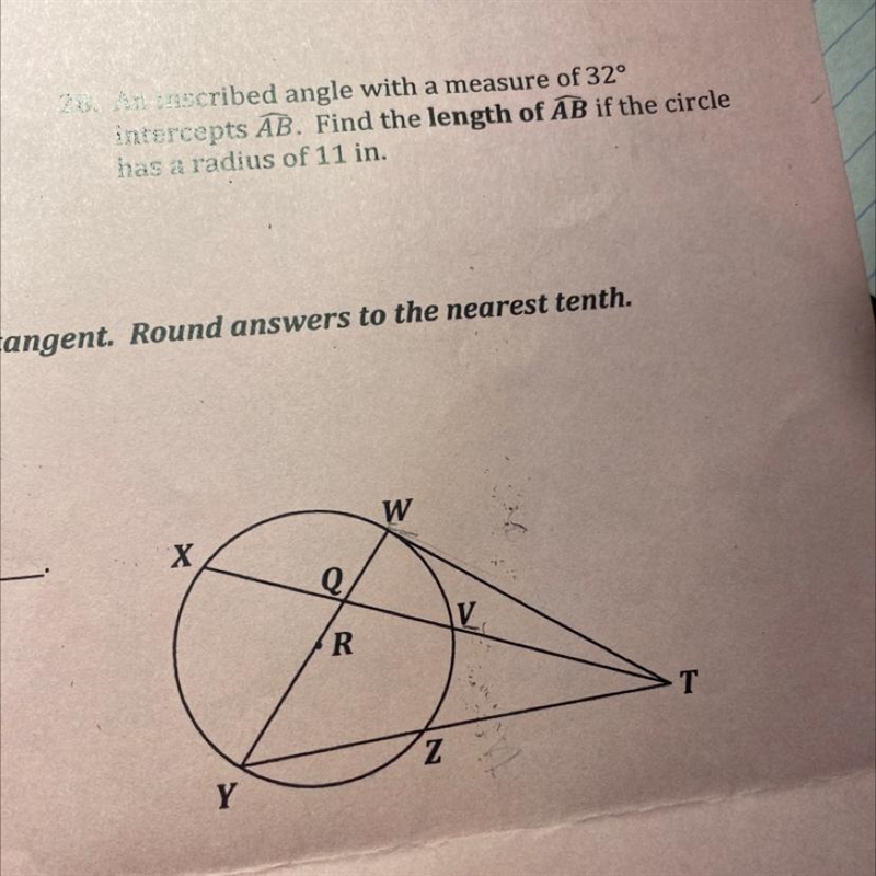 What formula would this be?If XQ=9 YQ=12 QV=4 Then QW=-example-1