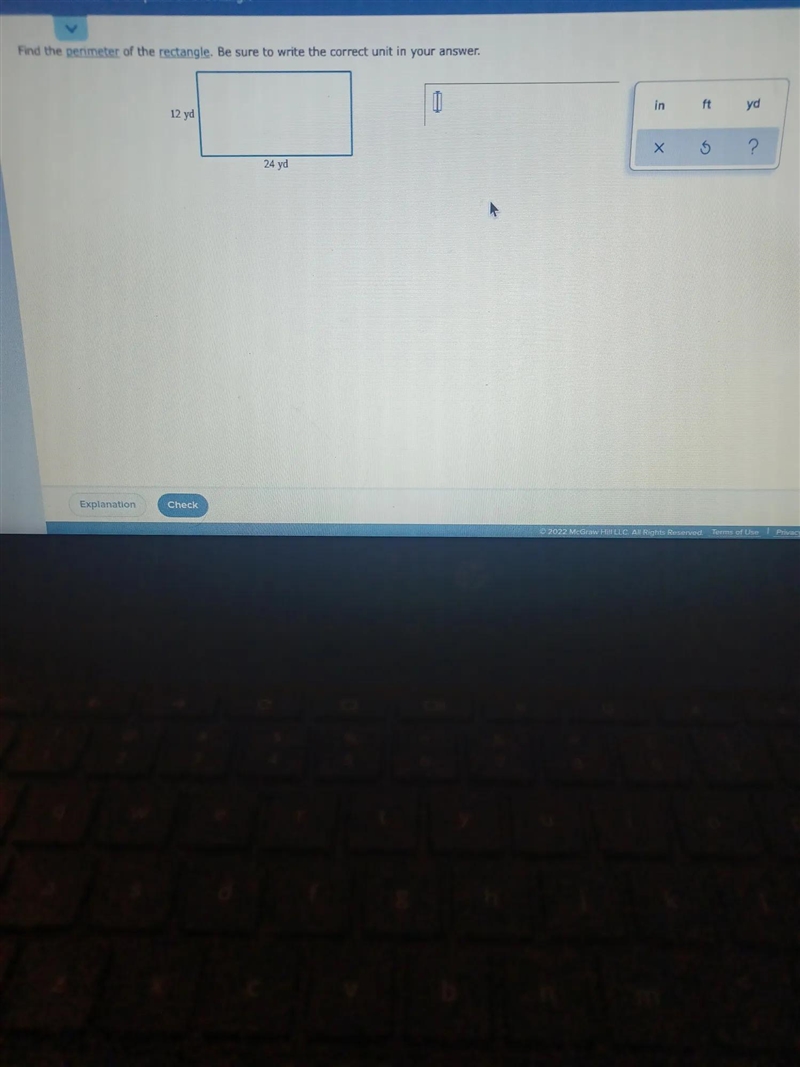 Find the perimeter of the rectangle. Be sure to write the correct unit in your answer-example-1