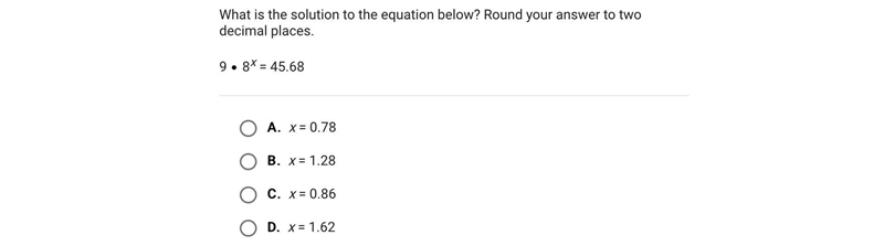 What is the solution to the equation below? Round your answer to two decimal places-example-1