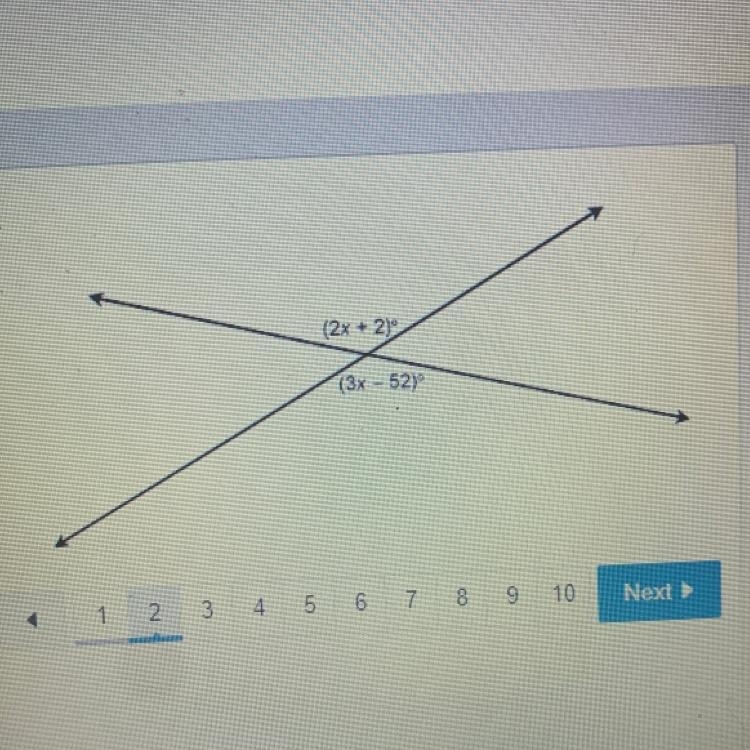 What is the value of x? Enter your answer in the box. x=-example-1