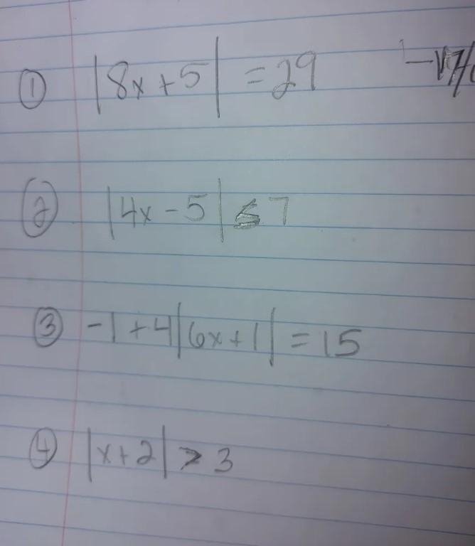 |4x - 5 \leqslant 7|here's my absolute value equation-example-1