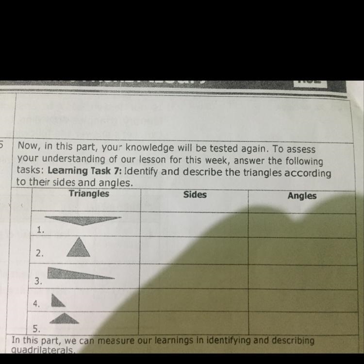 Day 5 Now, in this part, your knowledge will be tested again. To assess your understanding-example-1