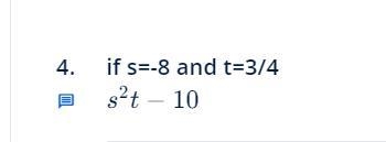 If s=-8 and t=3/4 .........................-example-1