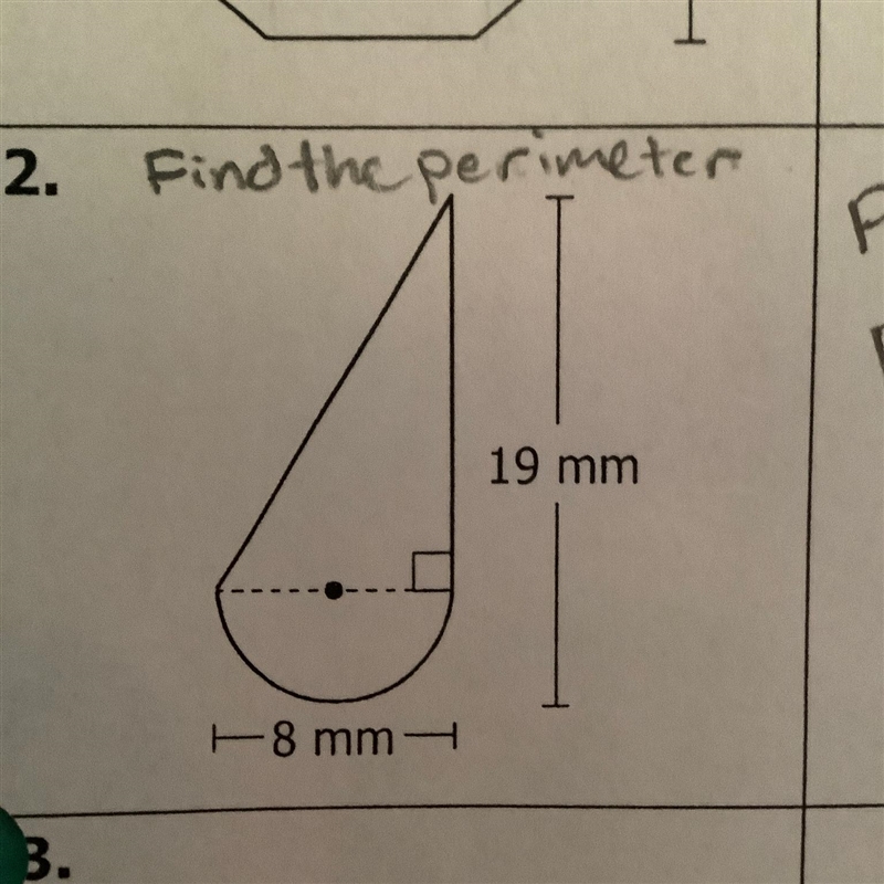 Find the perimeter of the composite figure-example-1