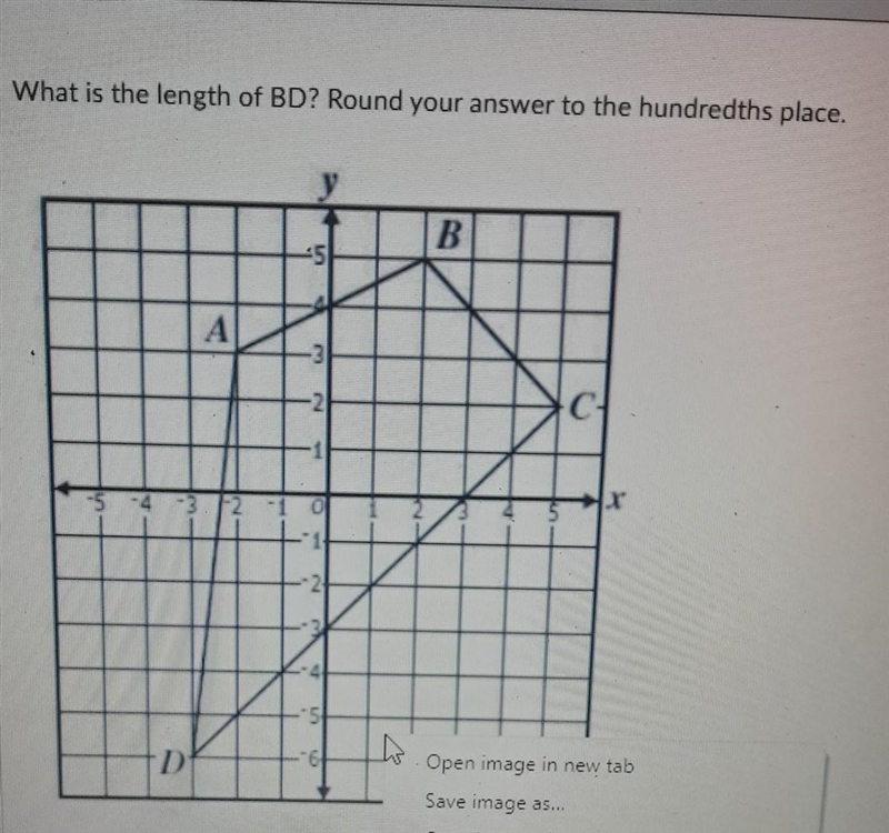 What is the length of BD? Round your answer to the hundredths place. B. . C . BUN-example-1