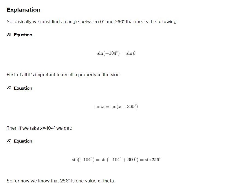 Find all angles 0 (theta) such that zero degree is less than or equal to theta and-example-3