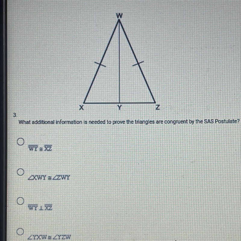 What additional information is needed to prove the triangles are congruent by the-example-1