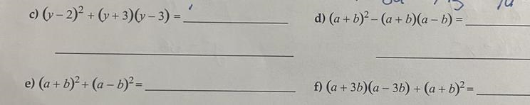 Hello, could someone please help expand and simplify these? :)-example-1