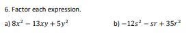 Could someone help me factor trinomials super fast? if you want extra points you could-example-1