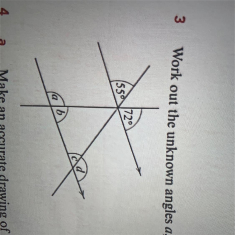 Work out the unlnown angles a, b, c and d. PLEASE HELP ME-example-1