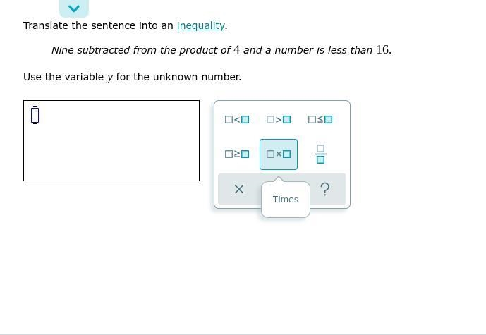 Hello pls, help me Translate the sentence into an inequality. Nine are subtracted-example-1